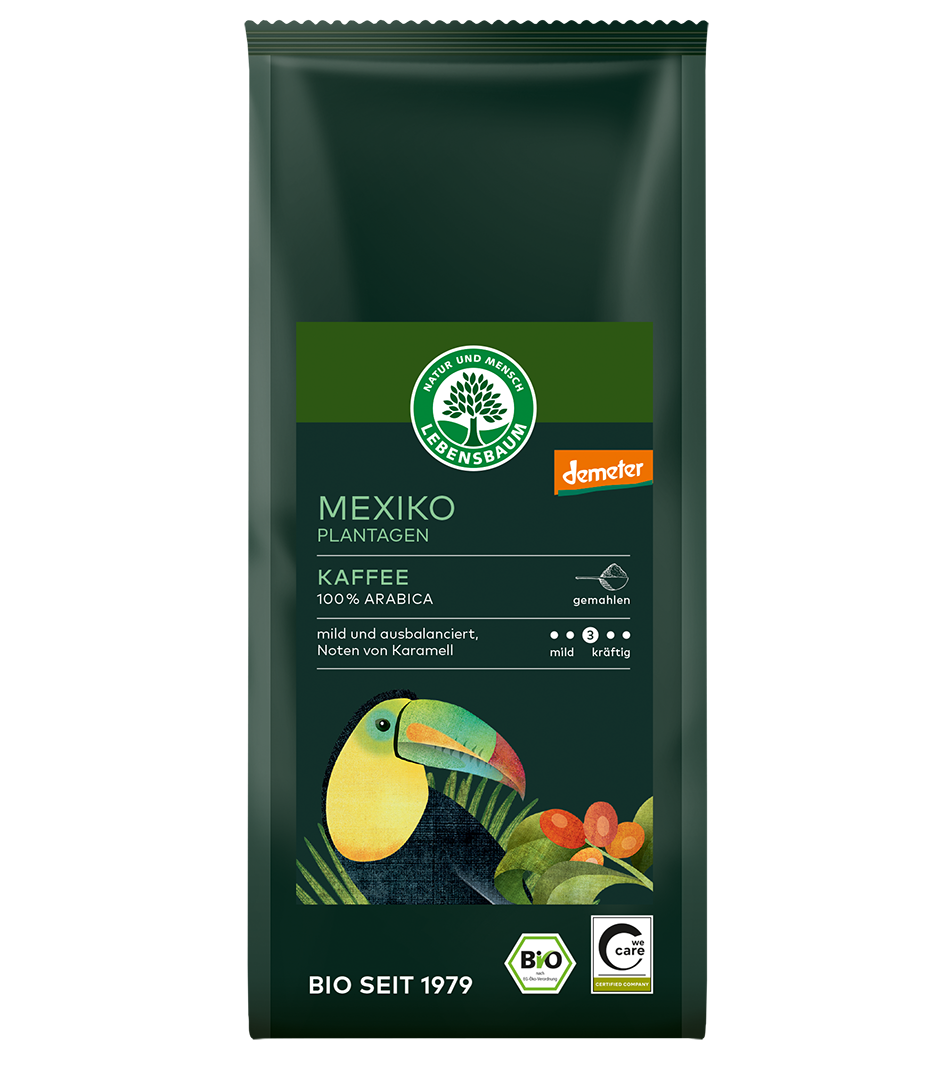 Bio Mexiko Kaffee gemahlen